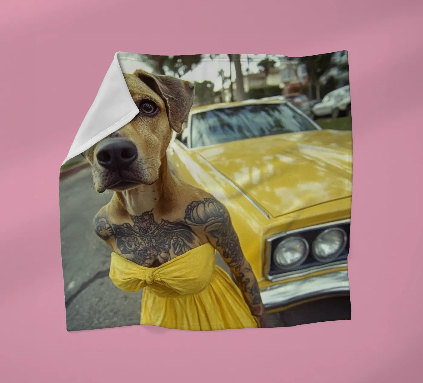 Léa Fleecedecke von Affiches Chien Originales – Dogland