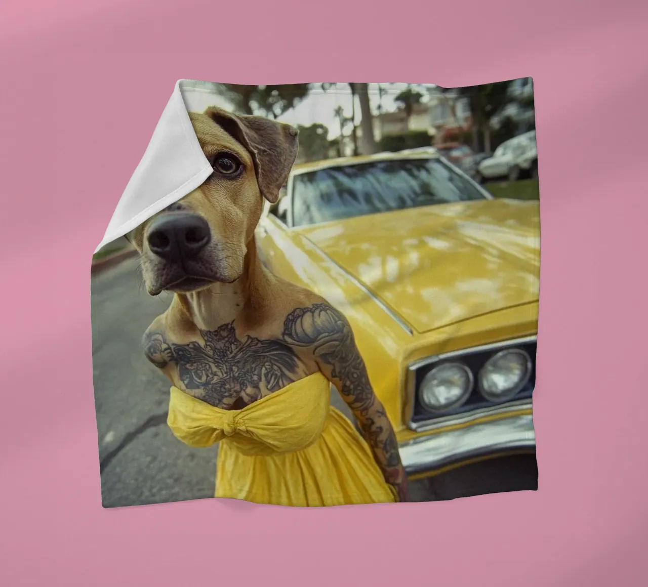 Léa fleecedeken van Affiches Chien Originales – Dogland