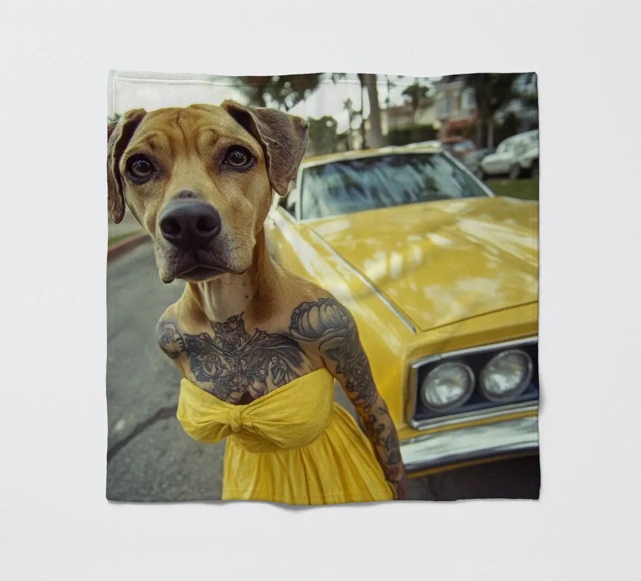 Léa fleecedeken van Affiches Chien Originales – Dogland