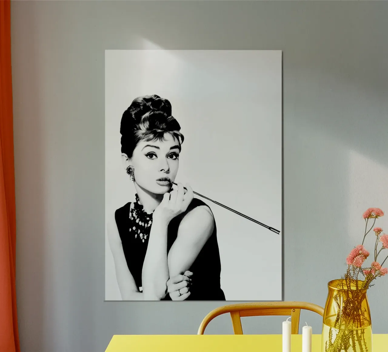 Audrey che fuma poster da April Lewis