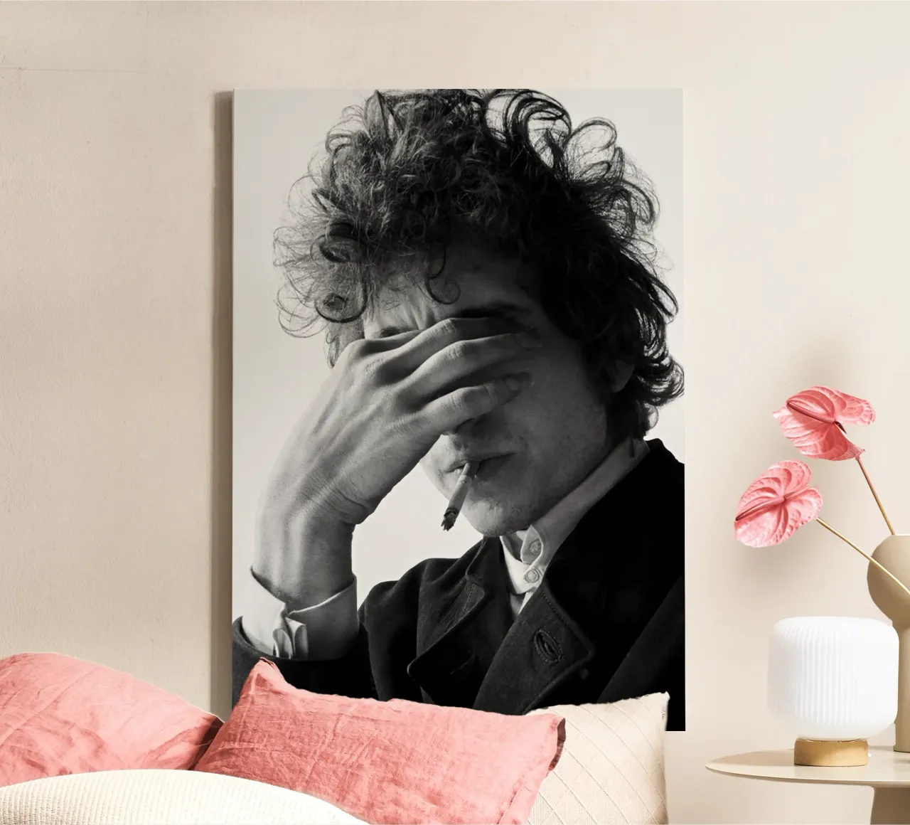 Bob Dylan I tela con Cornice a cassetta da April Lewis