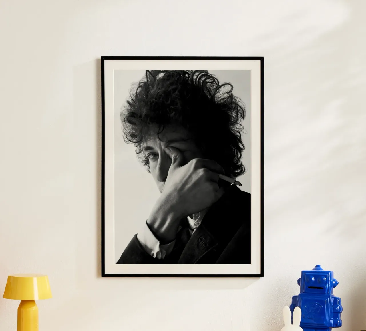 Bob Dylan II poster con telaio in legno da April Lewis