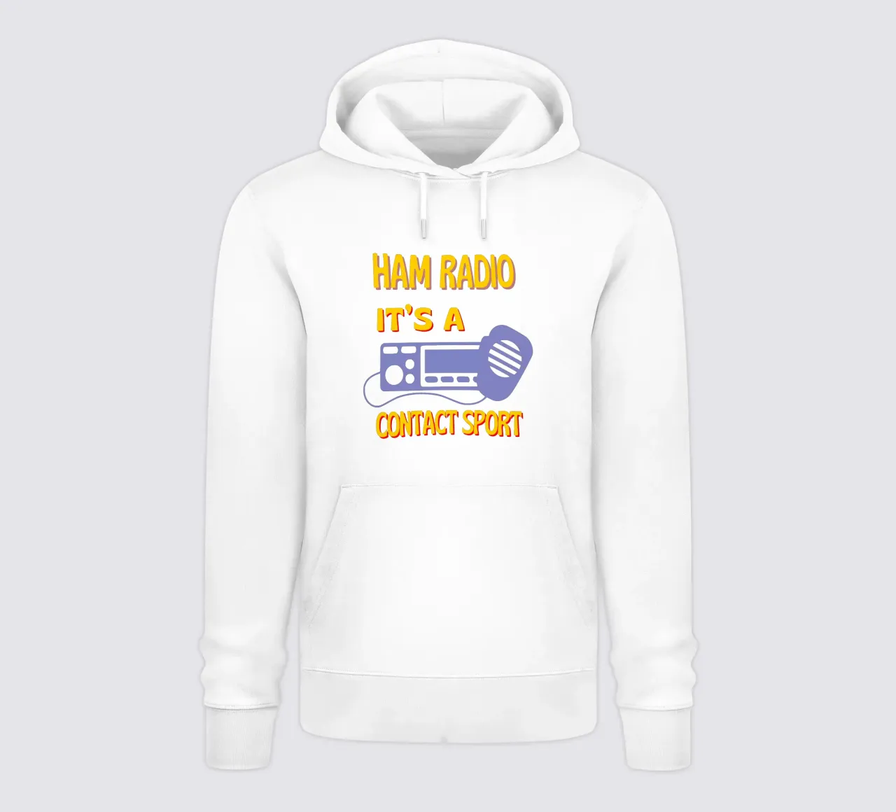 Ham Radio Tee - It's a Contact Sport for Radio Enthusiasts felpa con cappuccio da Static Vibes