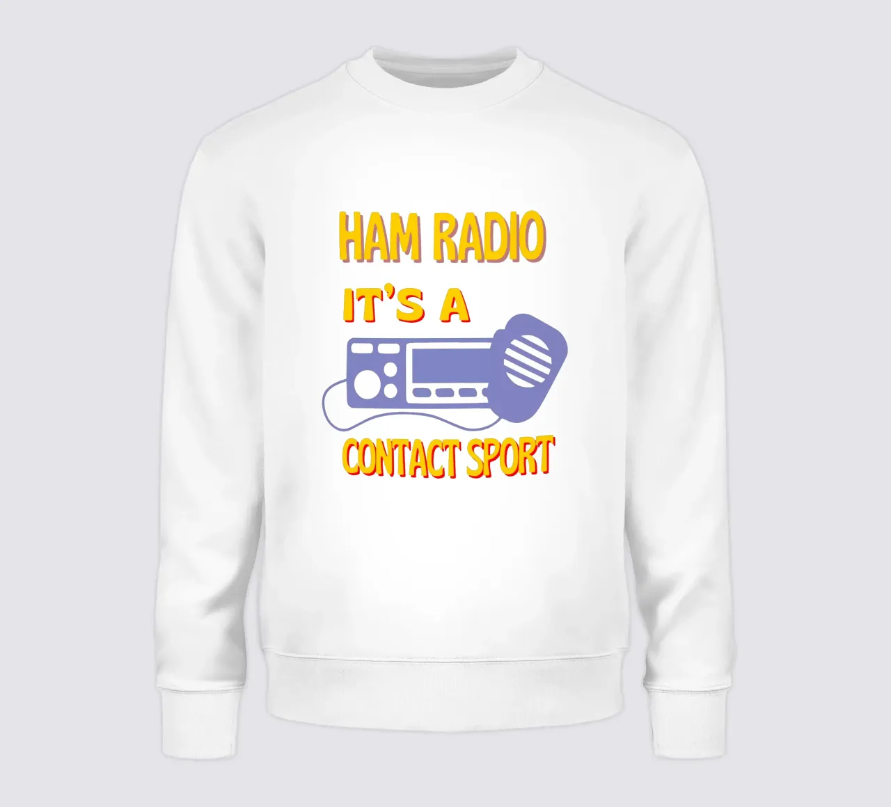 Ham Radio Tee - It's a Contact Sport for Radio Enthusiasts felpa da Static Vibes