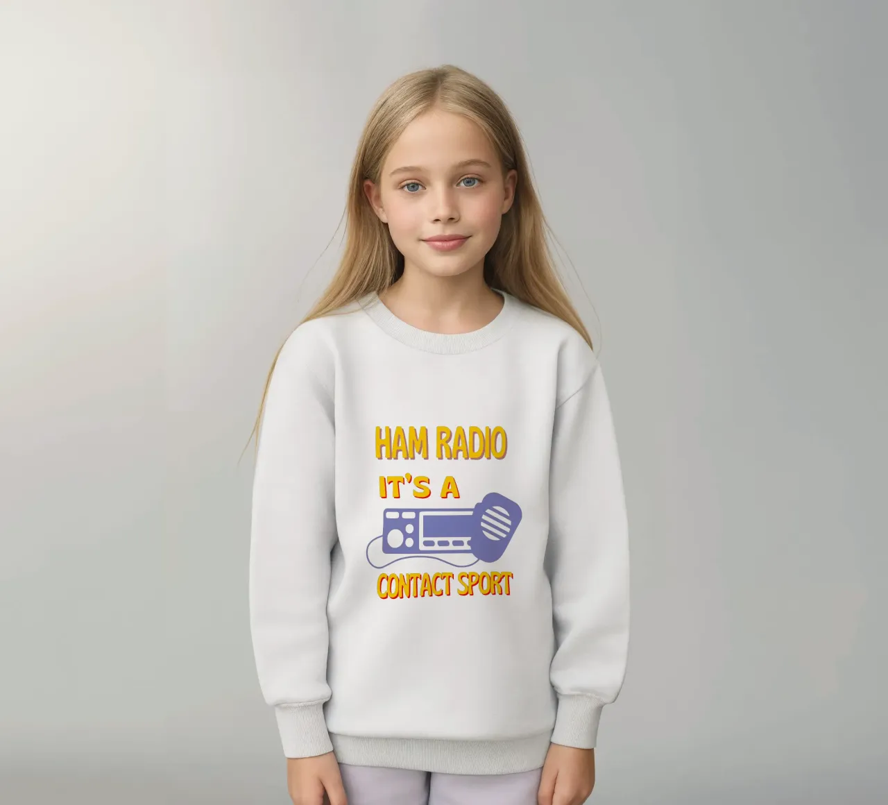 Ham Radio Tee - It's a Contact Sport for Radio Enthusiasts felpa bambino da Static Vibes