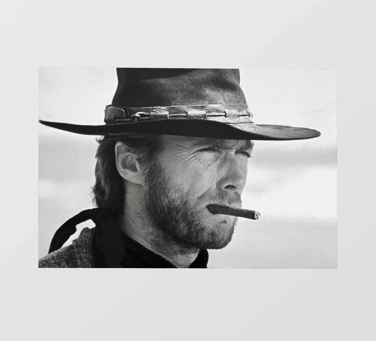 Clint Eastwood in The Good, the Bad and the Ugly PVC Plane von April Lewis