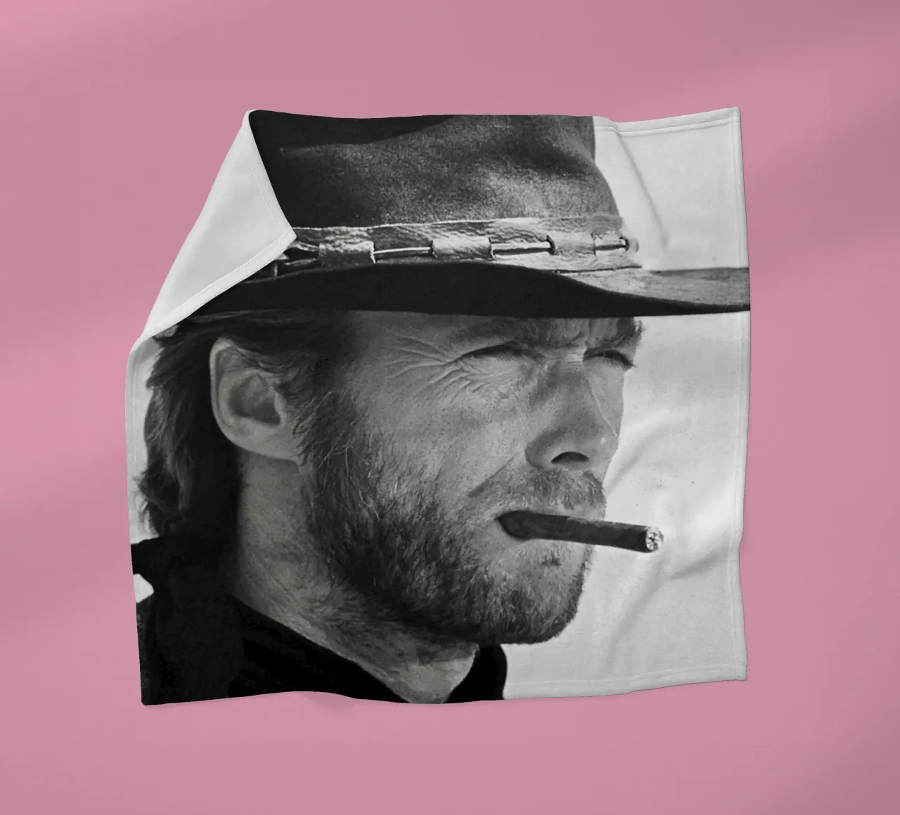 Clint Eastwood in The Good, the Bad and the Ugly Fleecedecke von April Lewis