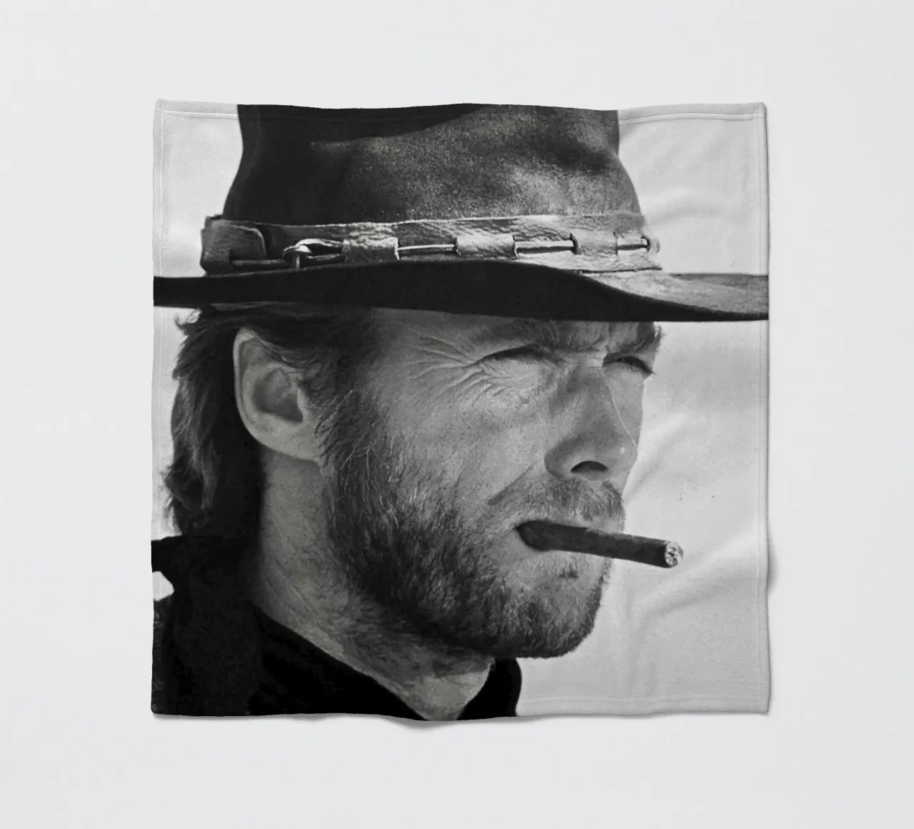 Clint Eastwood in The Good, the Bad and the Ugly Fleecedecke von April Lewis