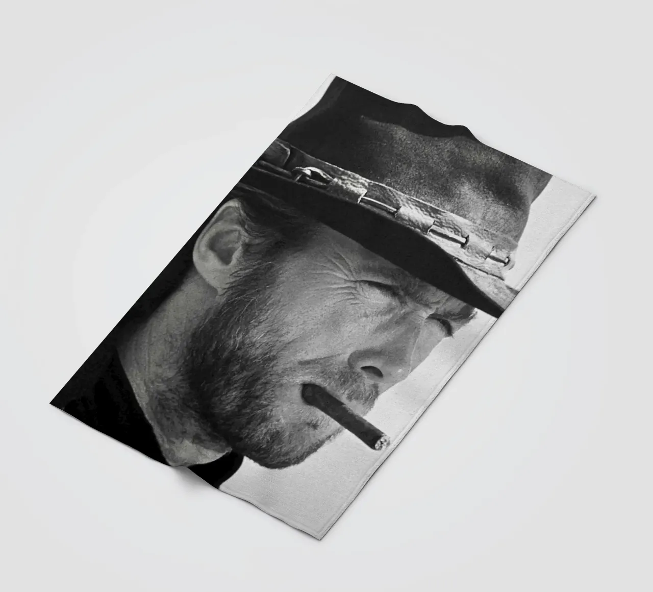 Clint Eastwood in The Good, the Bad and the Ugly Fleecedecke von April Lewis