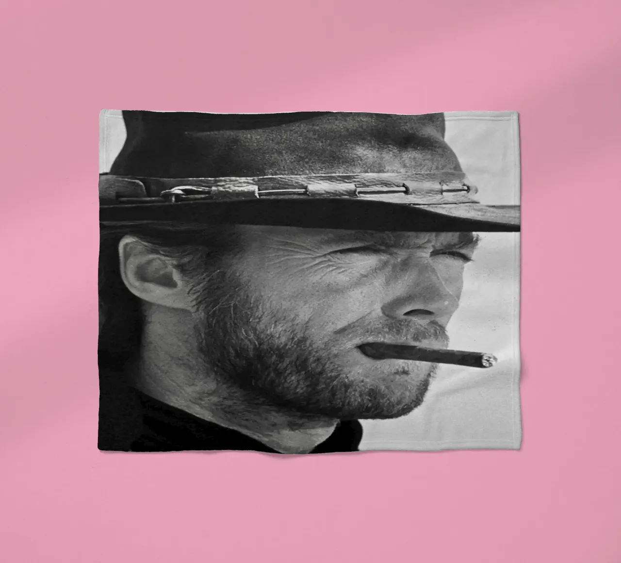 Clint Eastwood in The Good, the Bad and the Ugly Fleecedecke von April Lewis