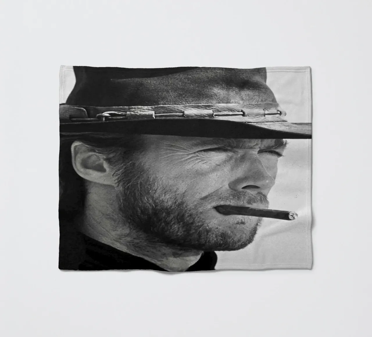 Clint Eastwood in The Good, the Bad and the Ugly Fleecedecke von April Lewis