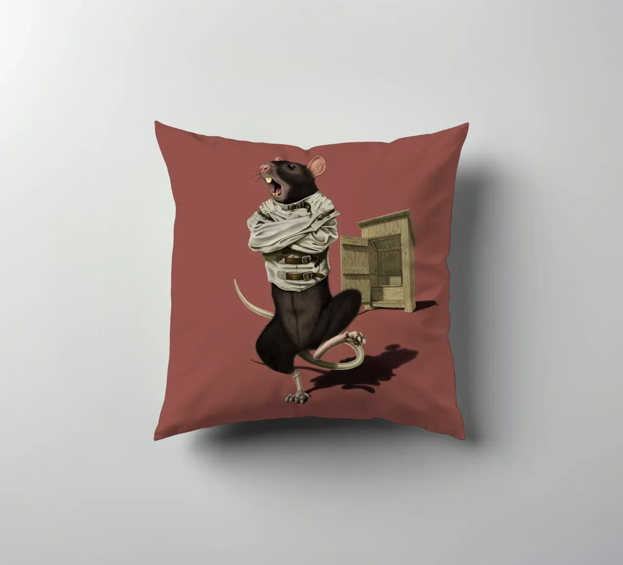 Shithouse (Coloured) cuscino da Rob Art | Illustration