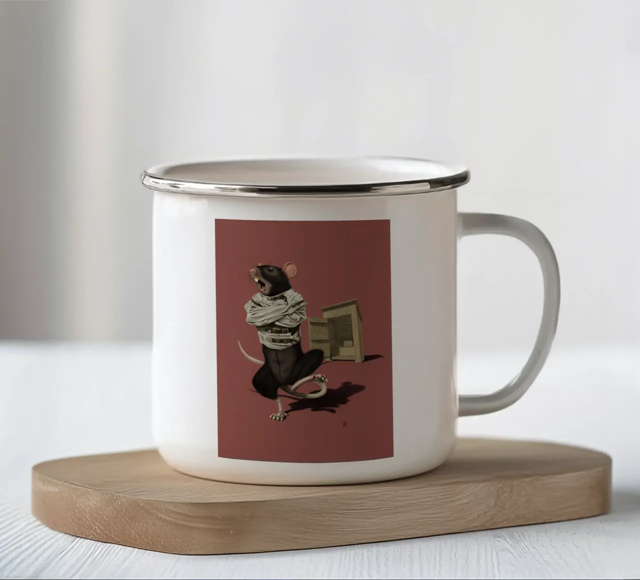 Shithouse (Coloured) tazza in smalto da Rob Art | Illustration