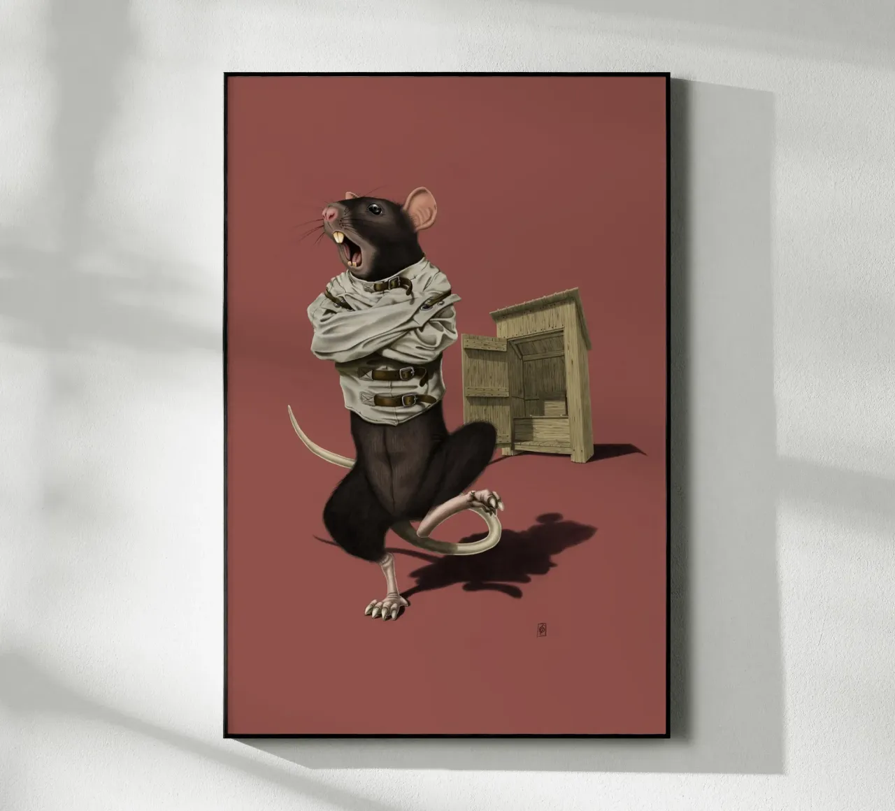 Shithouse (Coloured) plexiglass da Rob Art | Illustration