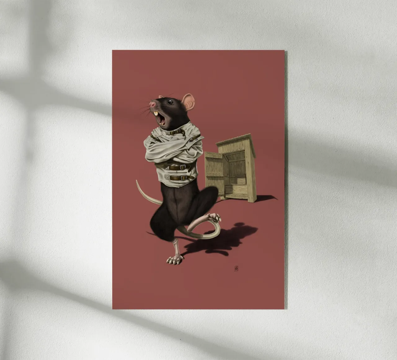 Shithouse (Coloured) plexiglass da Rob Art | Illustration