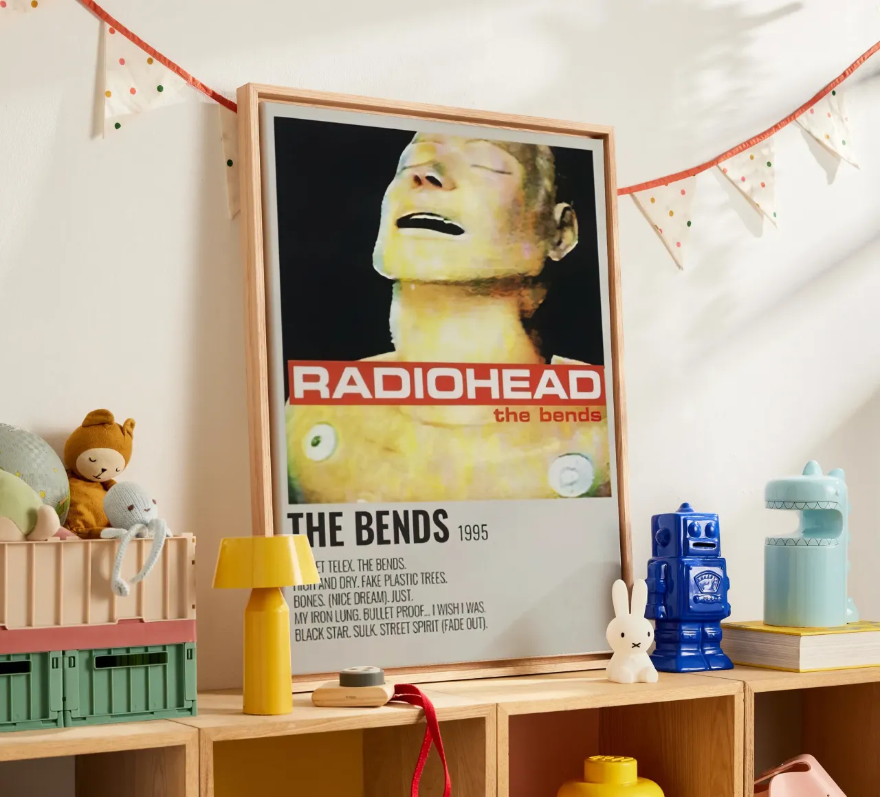 Radiohead The Bends tela con Cornice a cassetta da Roronoa7