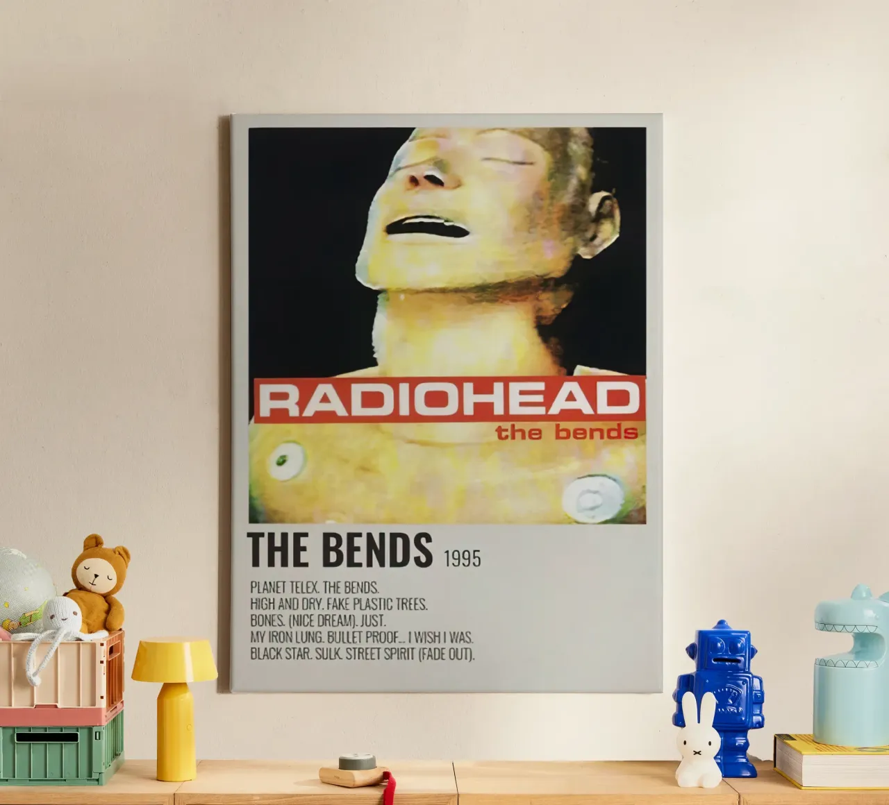 Radiohead The Bends tela con Cornice a cassetta da Roronoa7