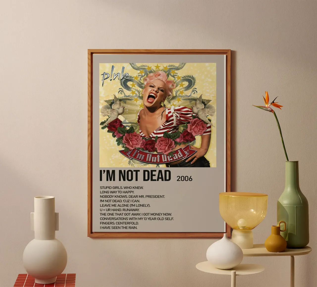 Pink I'm Not Dead alluminio dibond da Roronoa7