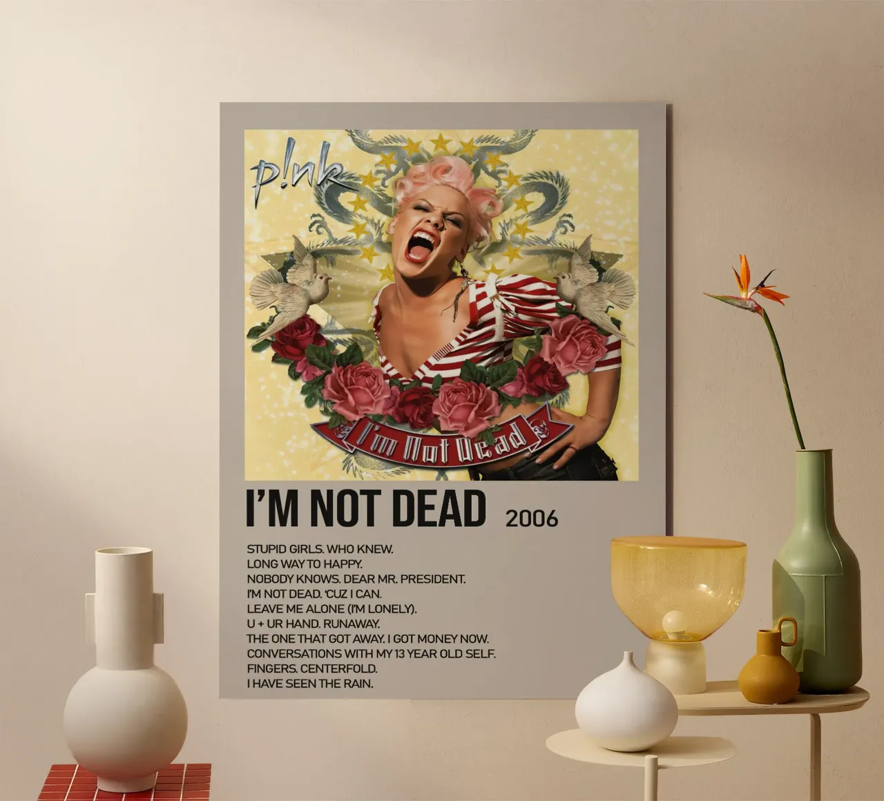 Pink I'm Not Dead alluminio dibond da Roronoa7