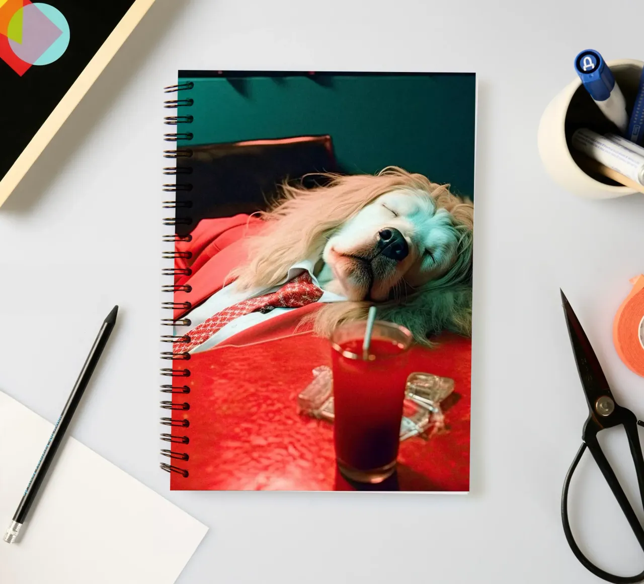 Max spiral notebook by Affiches Chien Originales – Dogland