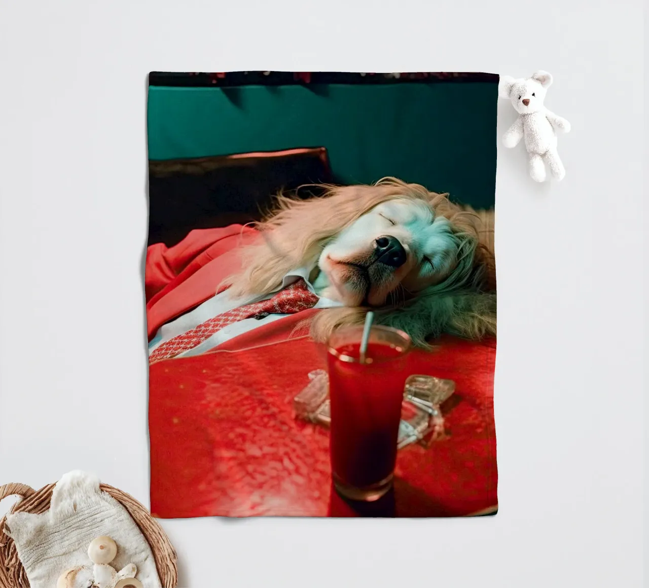 Max fleecedeken van Affiches Chien Originales – Dogland