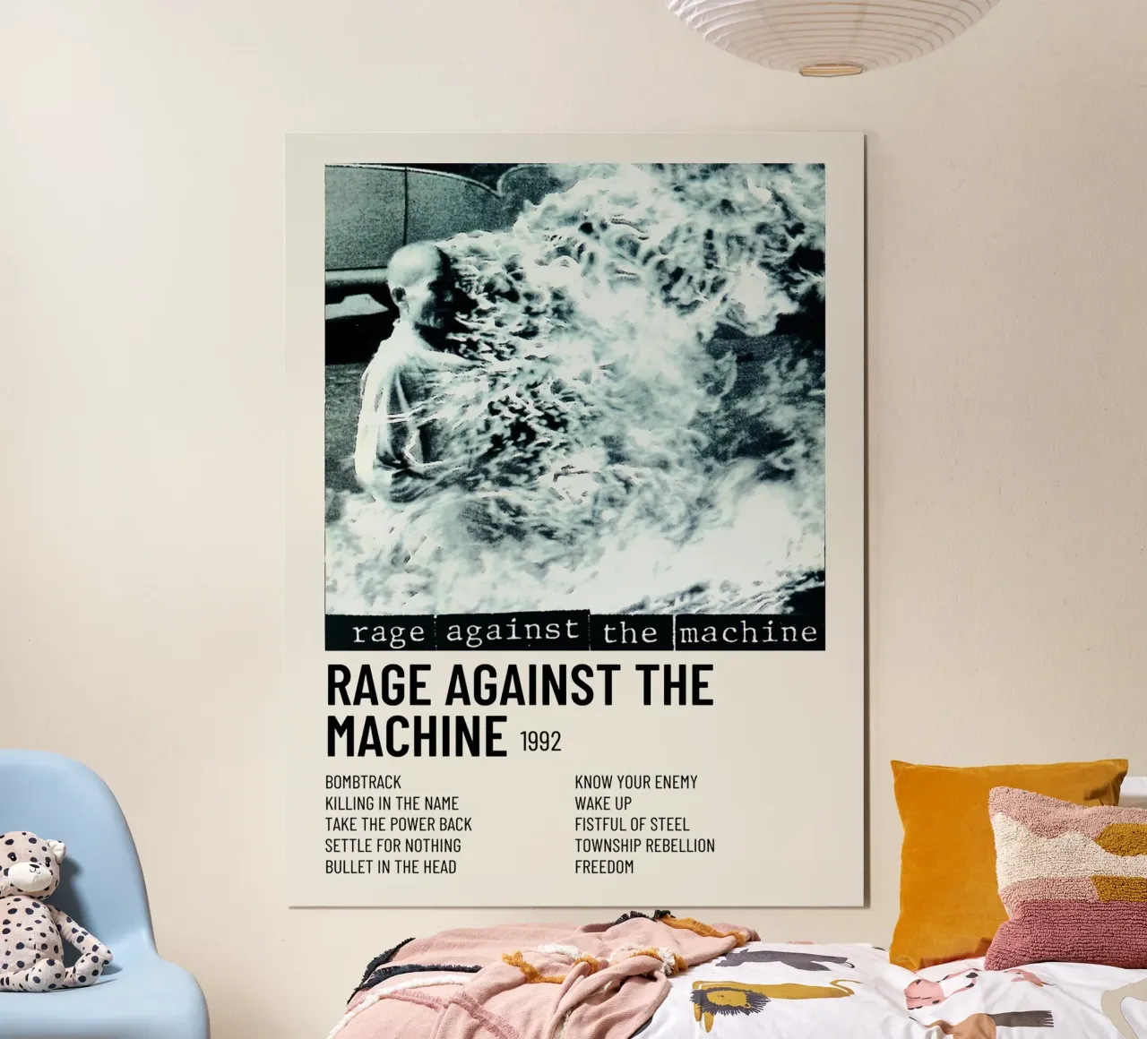 Rage against the Machine poster con telaio in plastica da Roronoa7