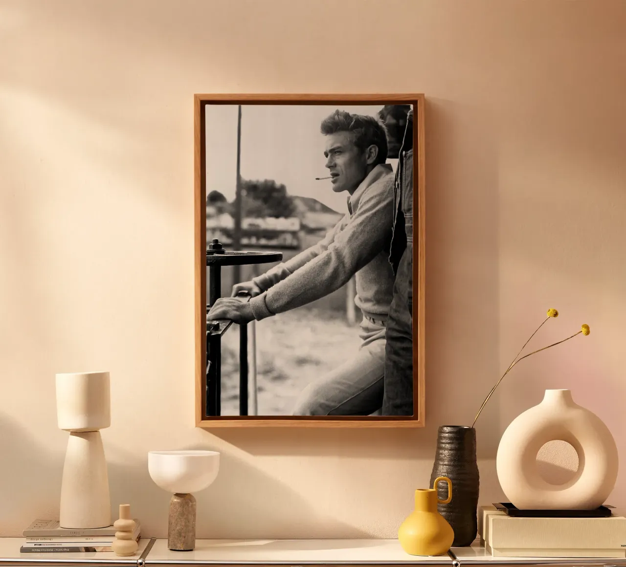 James Dean tela con Cornice a cassetta da April Lewis