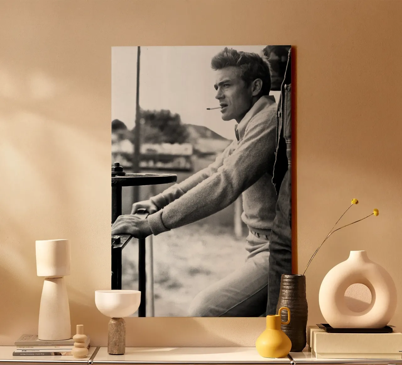 James Dean tela con Cornice a cassetta da April Lewis