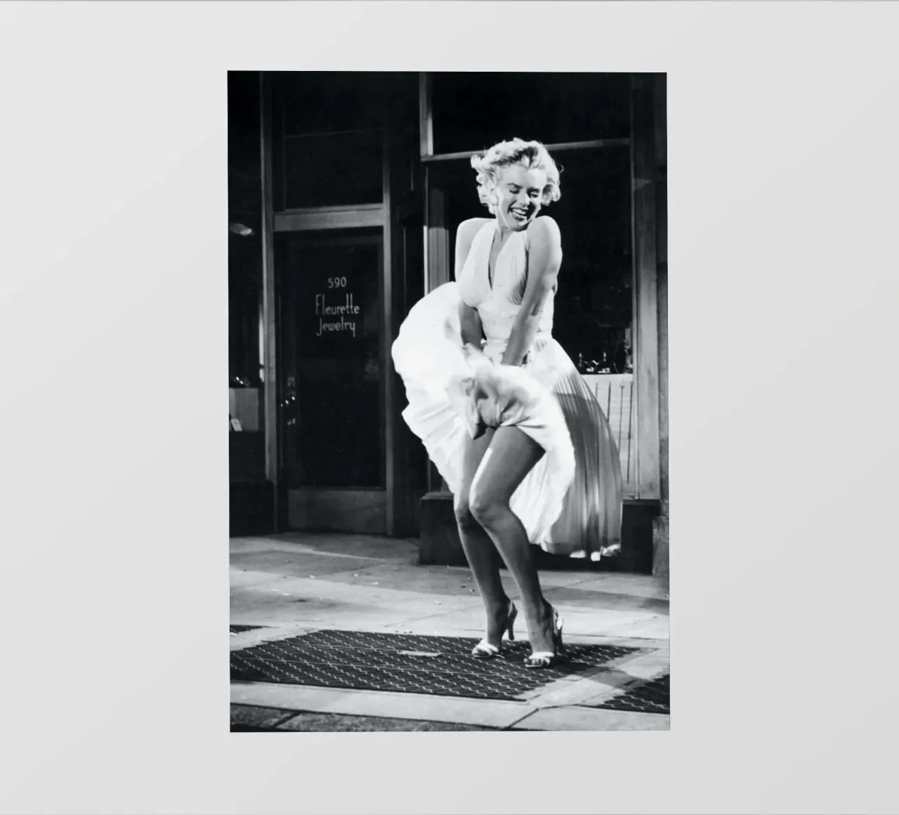 Marilyn - Il prurito dei sette anni: una posa iconica telo in pvc da April Lewis