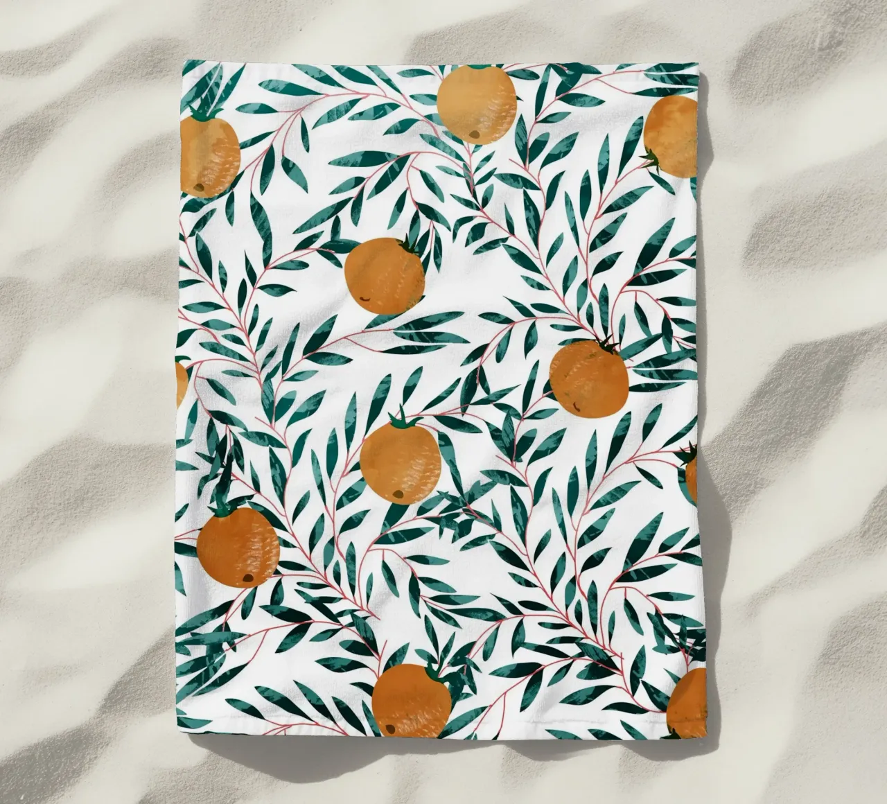 Mandarinen Strandtuch von 83oranges.com