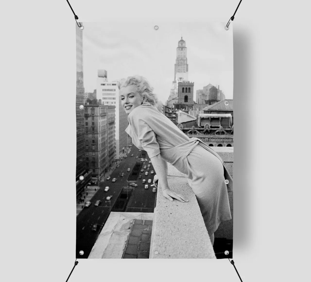 Marilyn Monroe a New York telo in pvc da April Lewis
