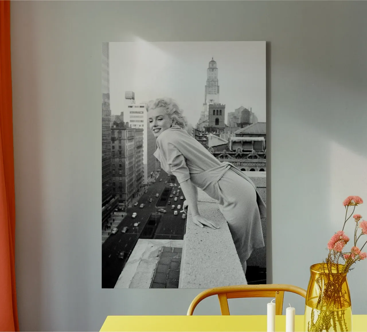 Marilyn Monroe a New York tela con Cornice a cassetta da April Lewis