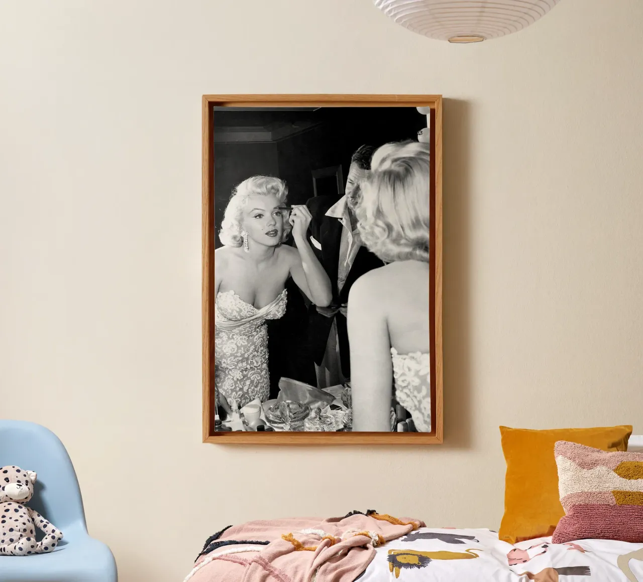 Marilyn Monroe in maschera tela con Cornice a cassetta da April Lewis