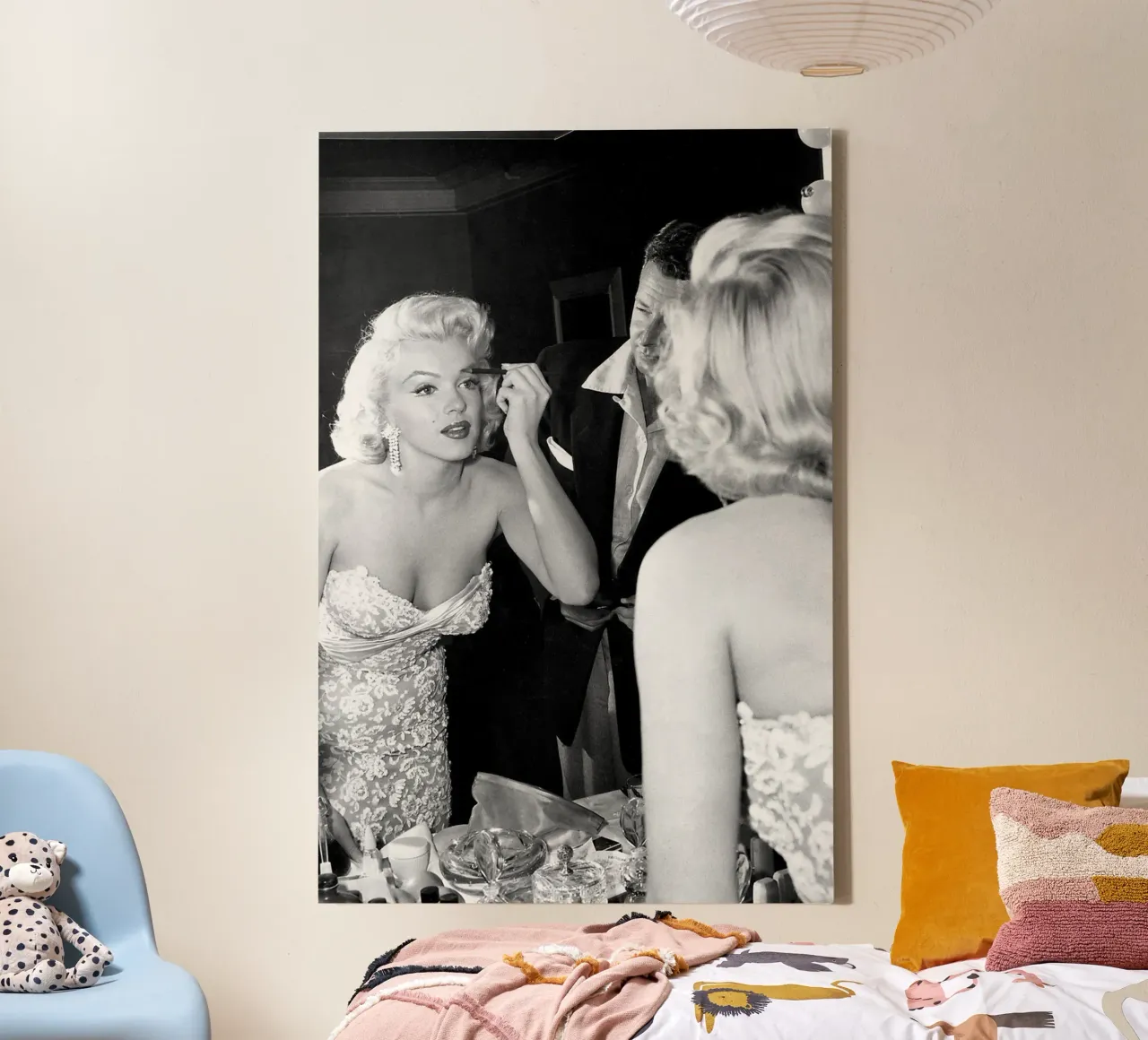 Marilyn Monroe in maschera tela con Cornice a cassetta da April Lewis