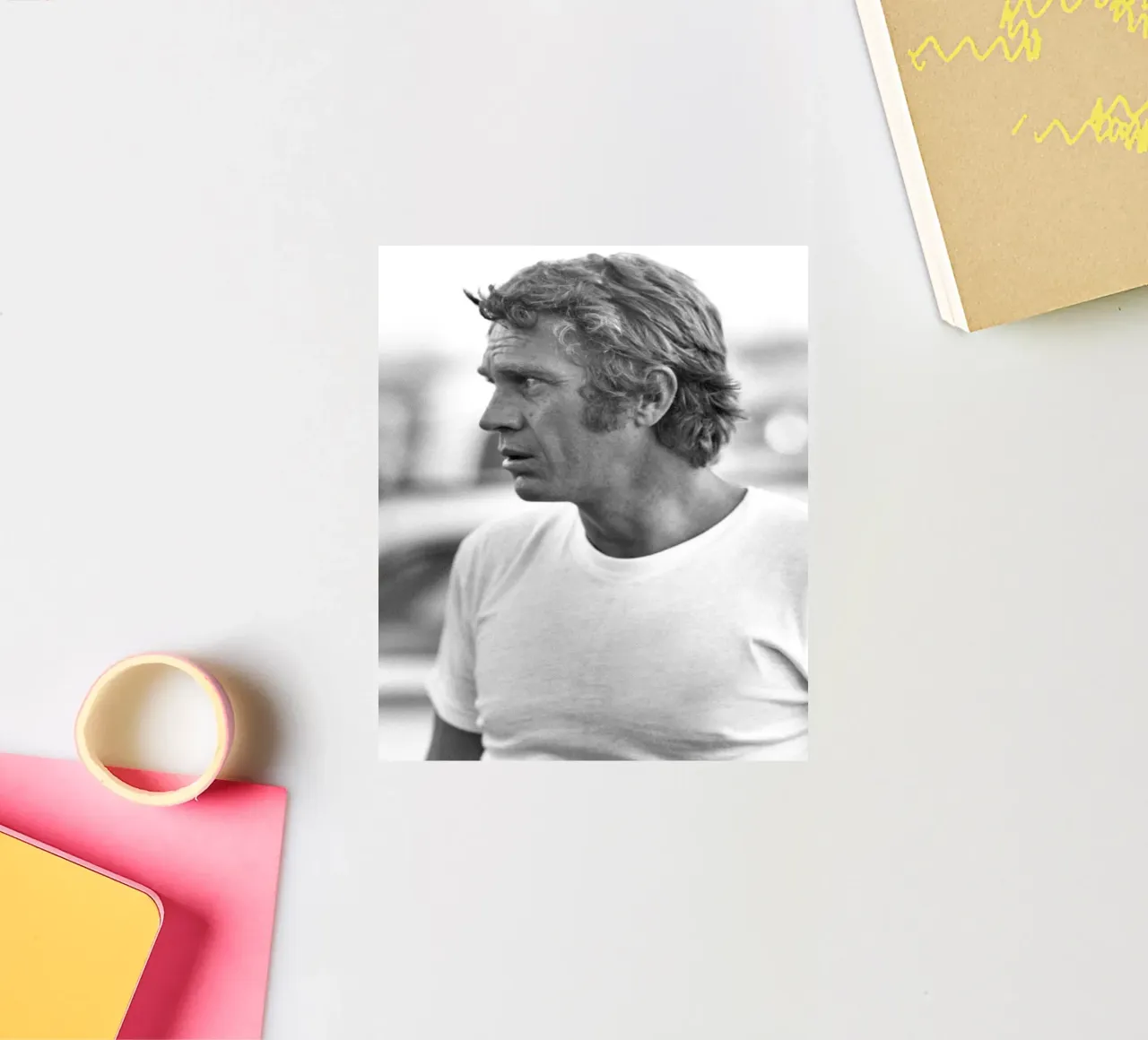 Steve McQueen adesivo da April Lewis