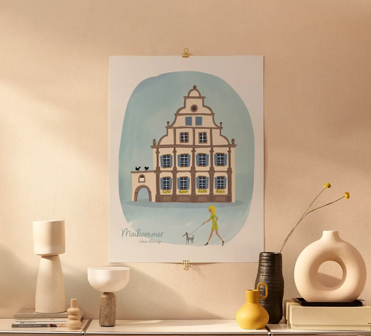 Maikammer Rheinland-Pfalz Haus Rassiga Poster von DYDesign