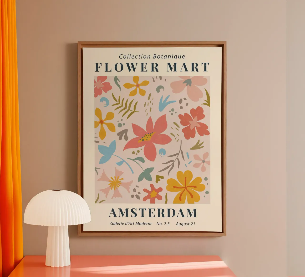 Mercato dei fiori di Amsterdam I tela con Cornice a cassetta da Mollyshop