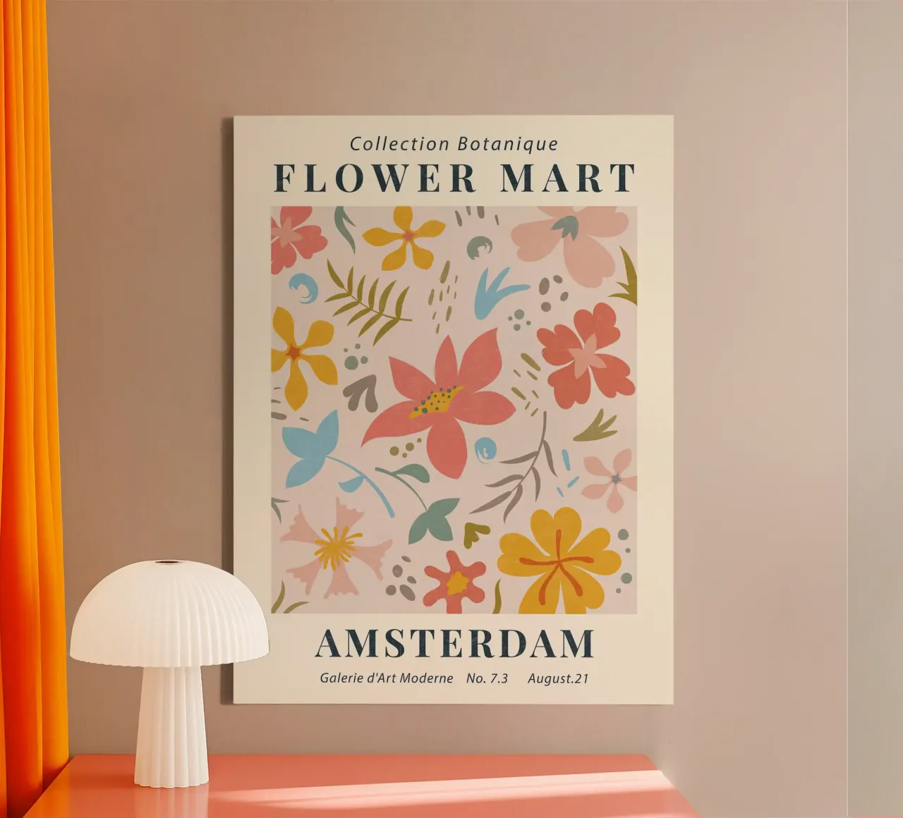 Mercato dei fiori di Amsterdam I tela con Cornice a cassetta da Mollyshop