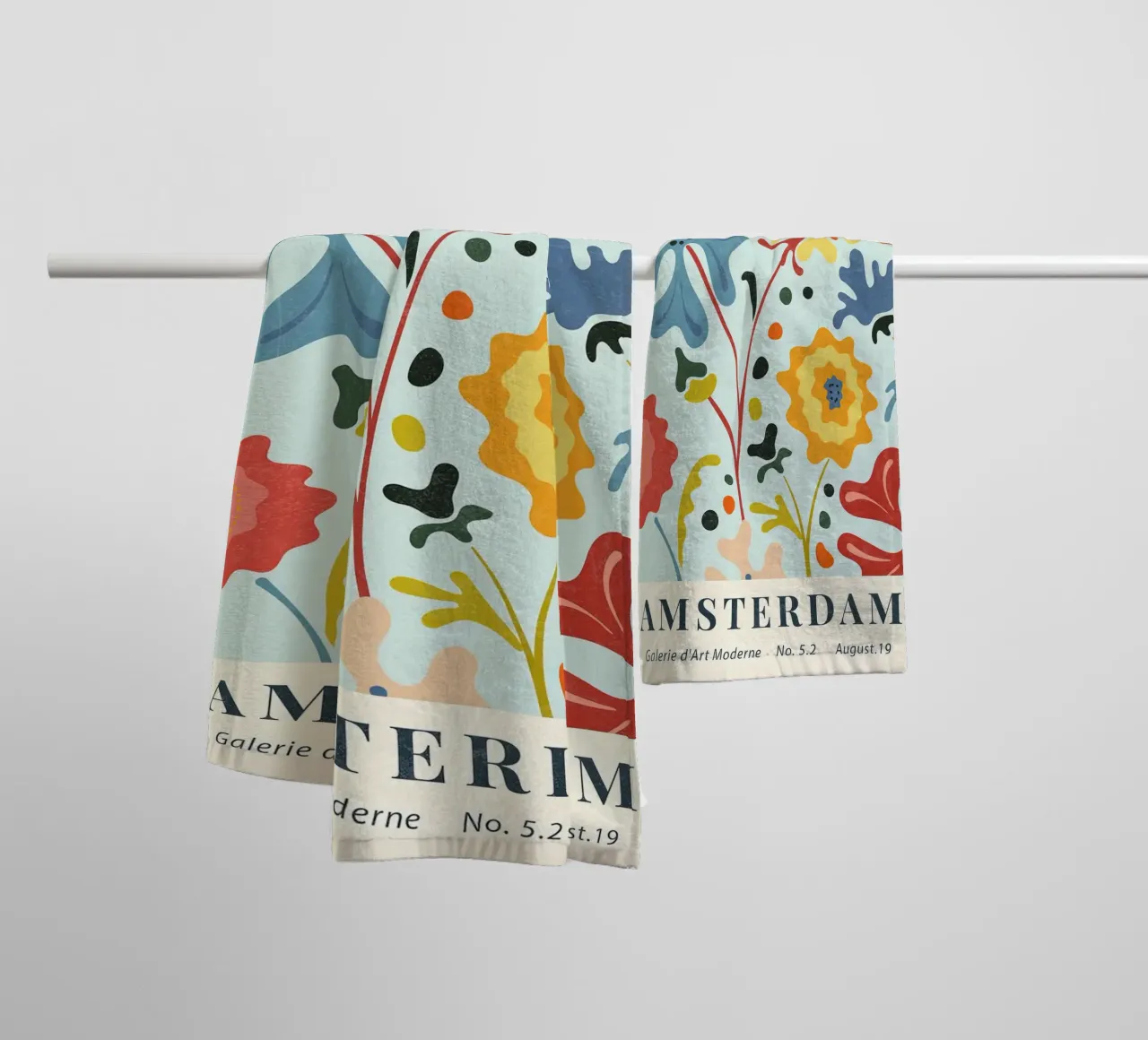 Mercato dei fiori di Amsterdam II asciugamano da bagno da Mollyshop