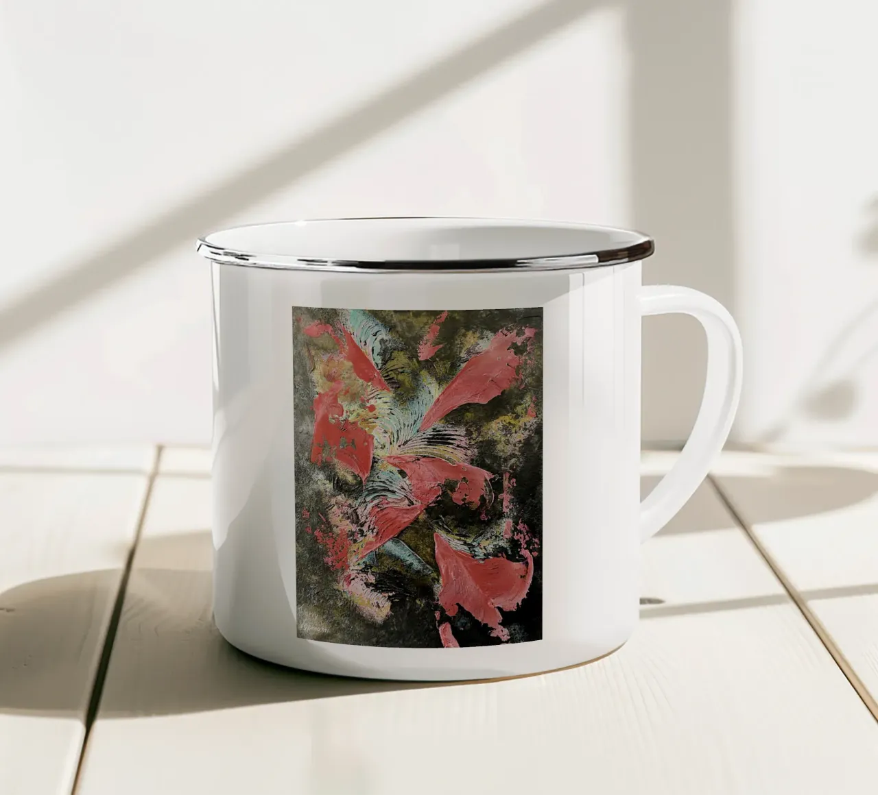 IDEAL GIFT 82 invers. tazza in smalto da Thierry Vobmann Abstract painting
