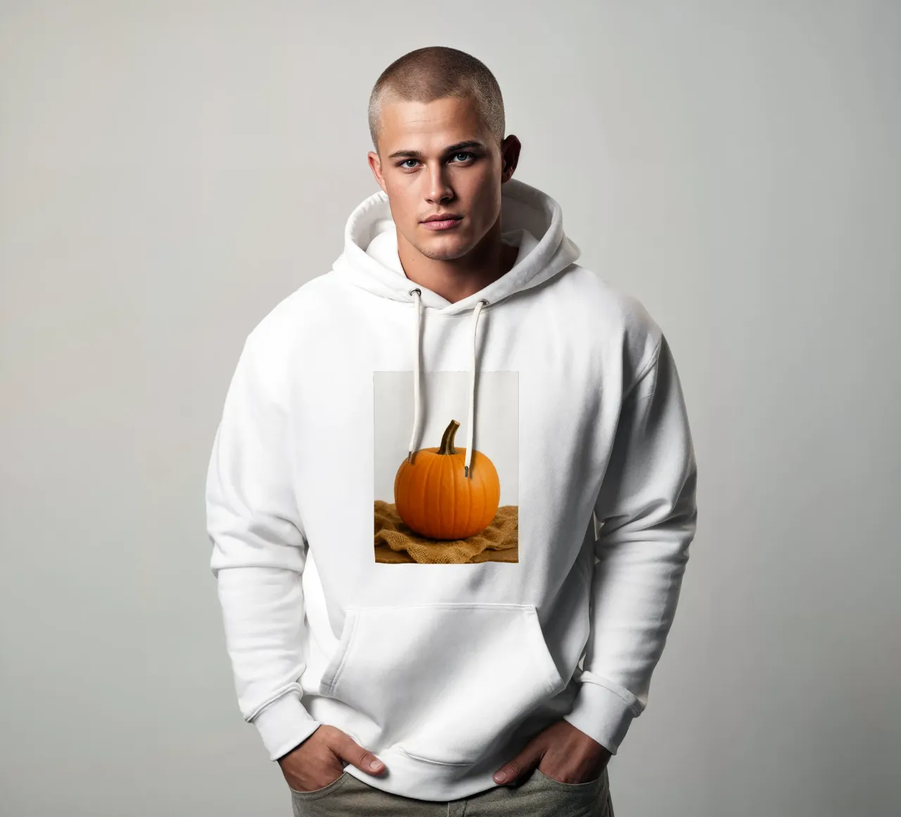 Ciao zucca d'autunno felpa con cappuccio da Casa Calm