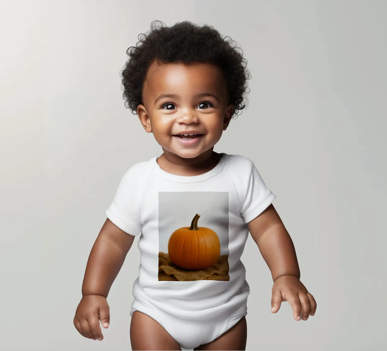 Ciao zucca d'autunno body neonato maniche corte da Casa Calm