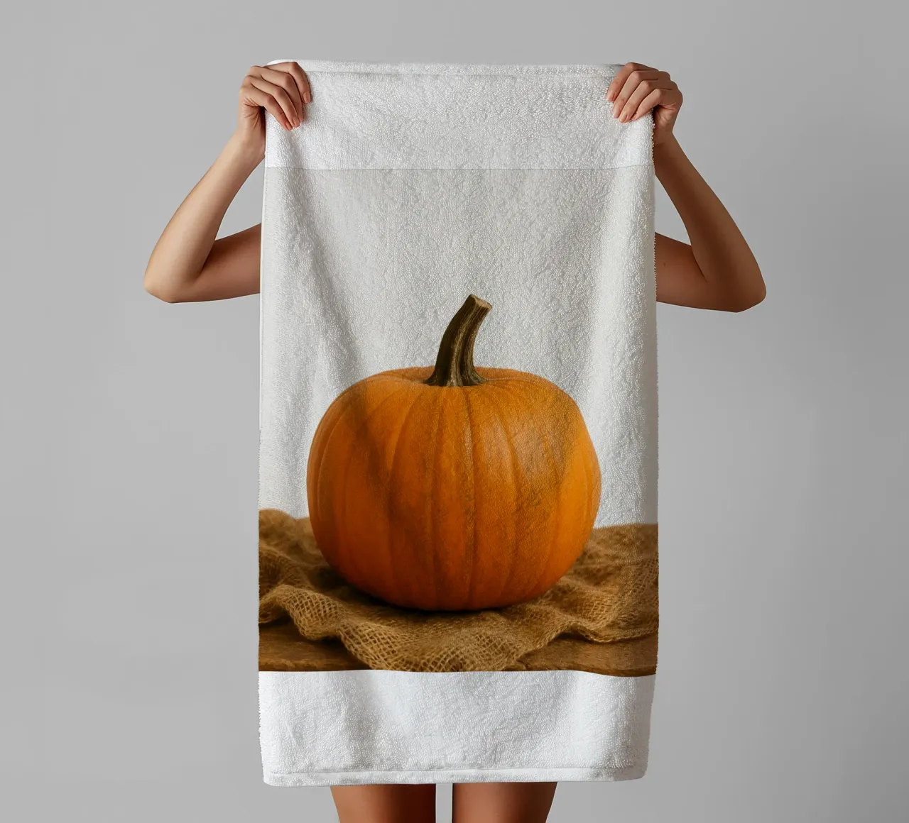 Ciao zucca d'autunno asciugamano da bagno da Casa Calm