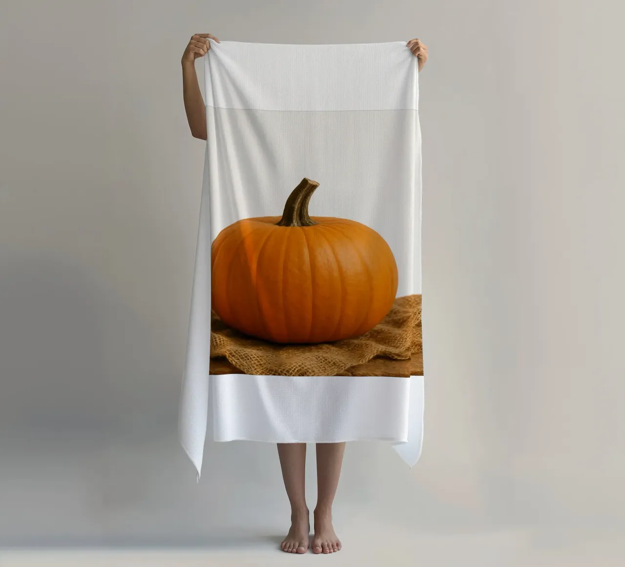 Ciao zucca d'autunno telo mare da Casa Calm