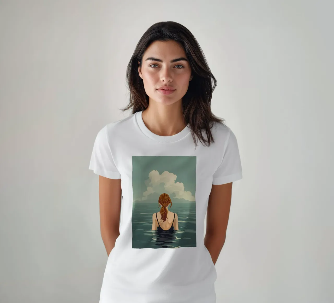 Calma nell'oceano t-shirt da KANESYAARTS