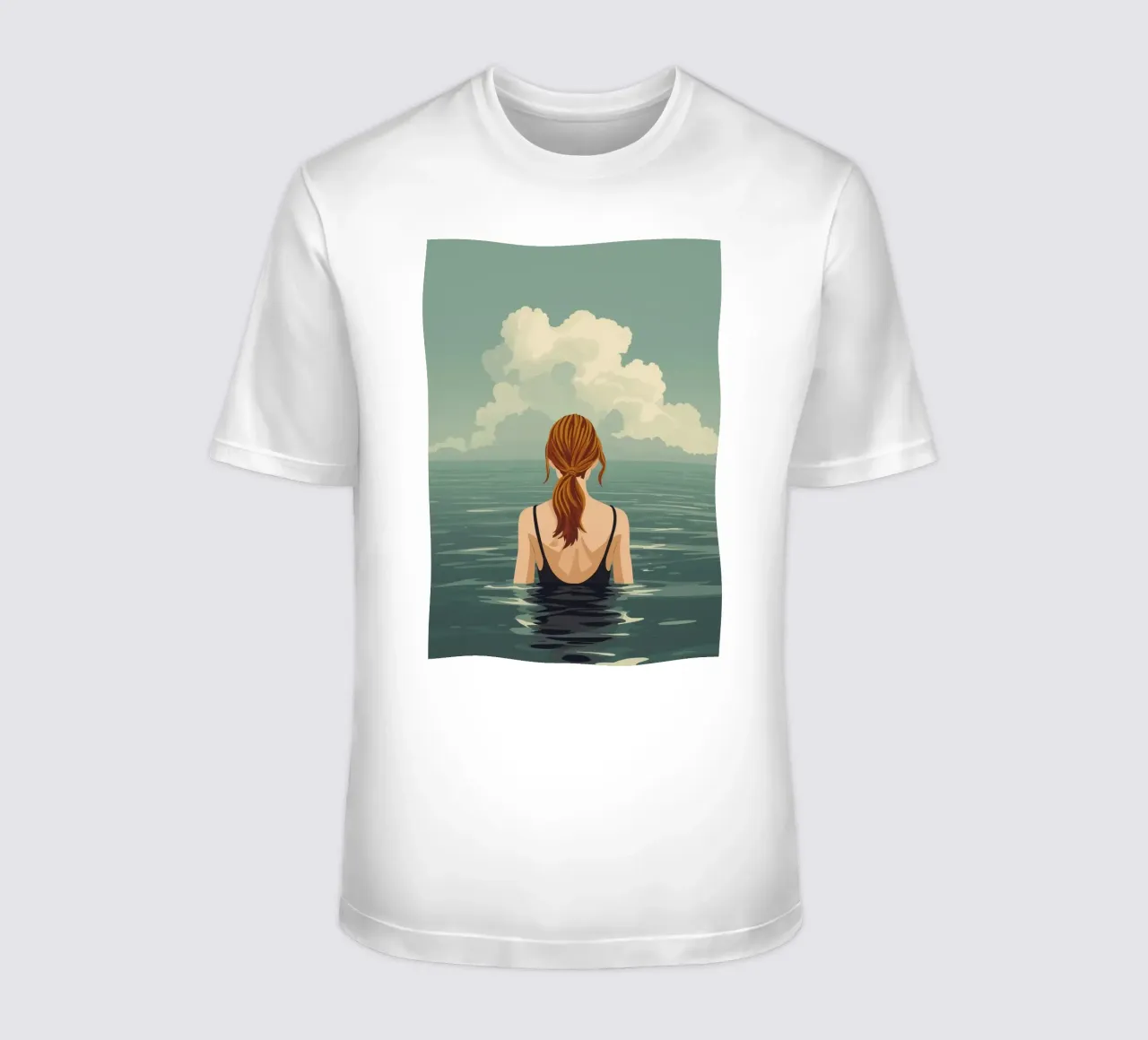 Calma nell'oceano t-shirt da KANESYAARTS