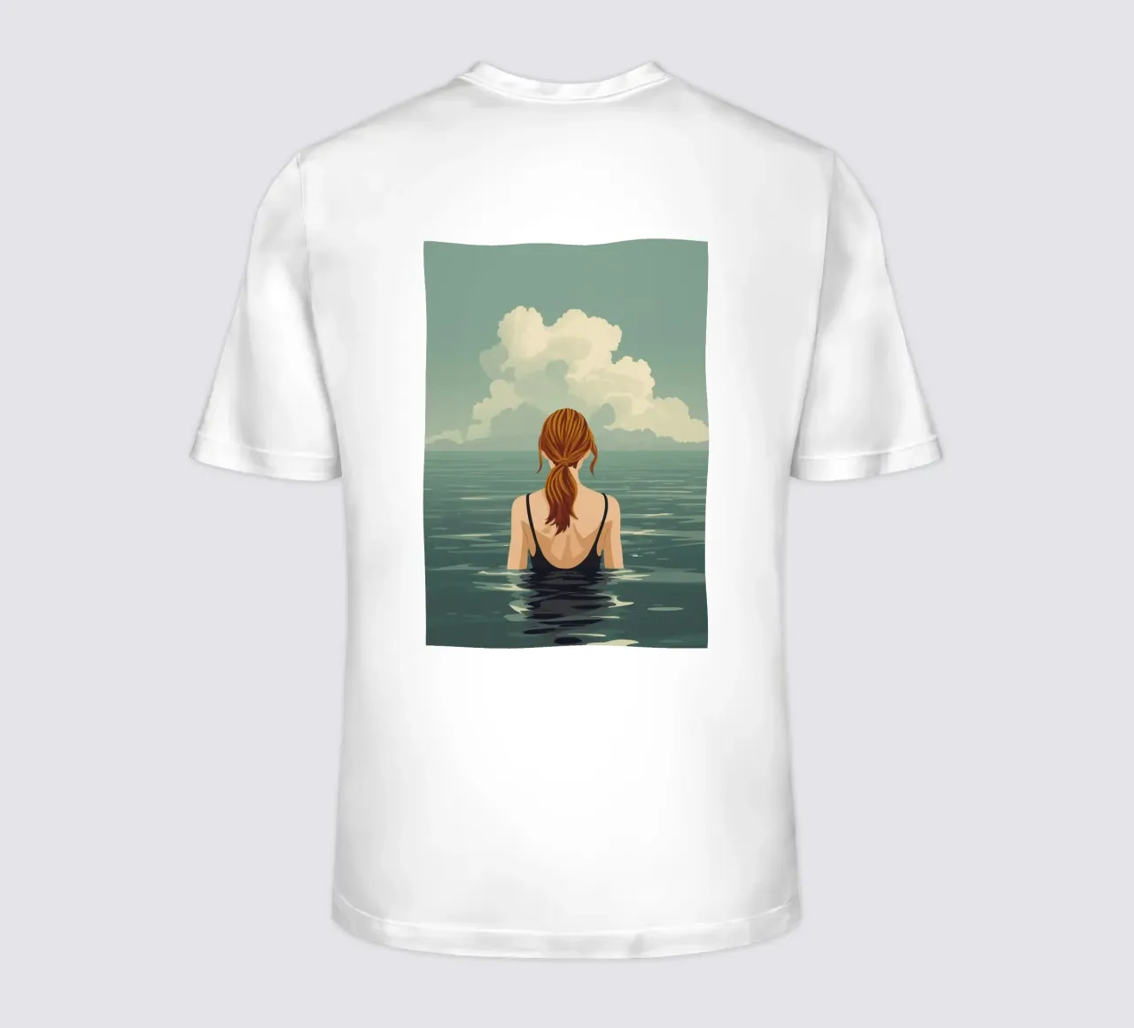 Calma nell'oceano t-shirt da KANESYAARTS