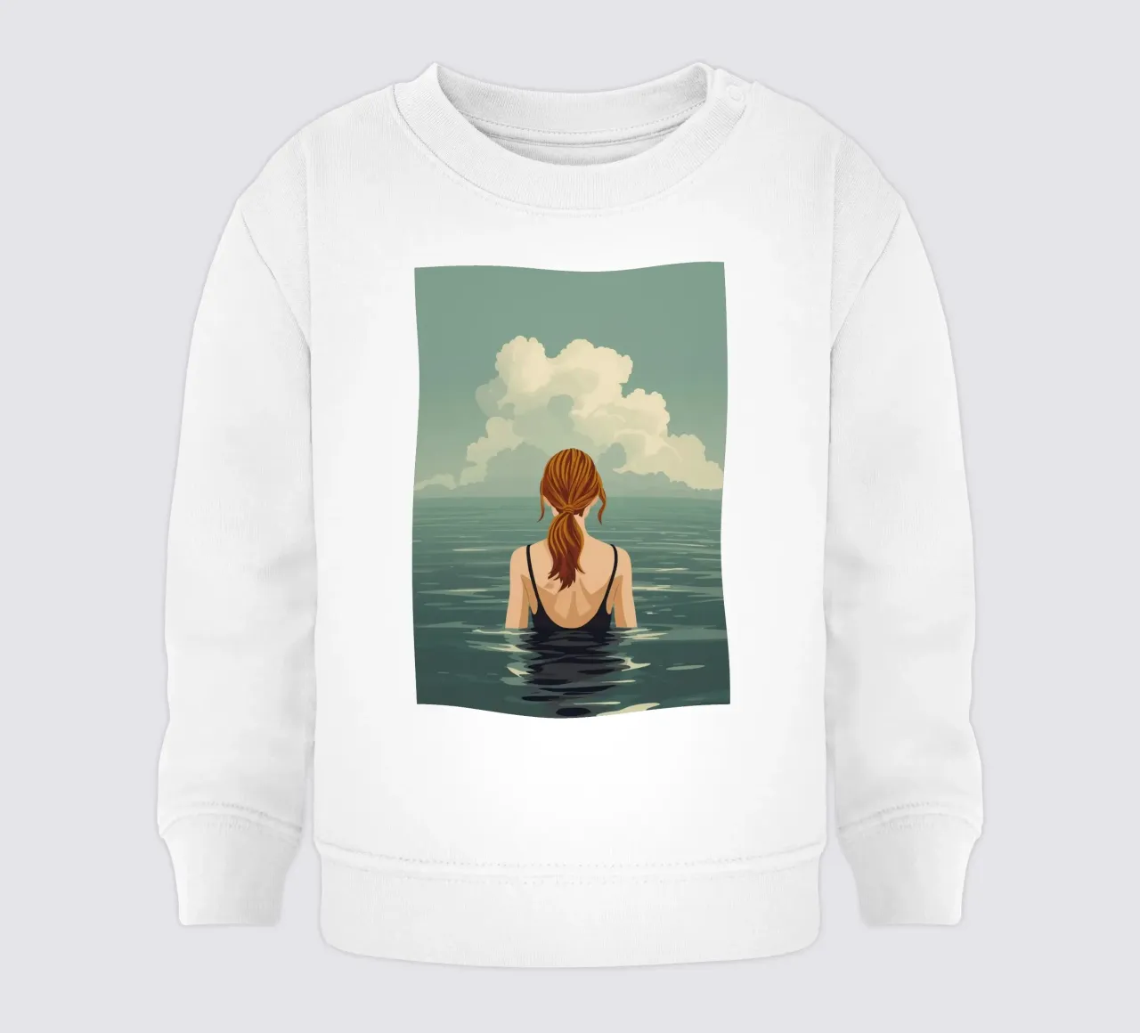 Calma nell'oceano felpa neonato da KANESYAARTS