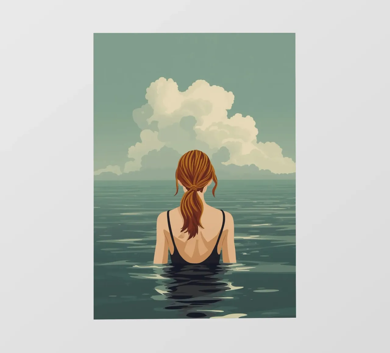 Calma nell'oceano telo in pvc da KANESYAARTS