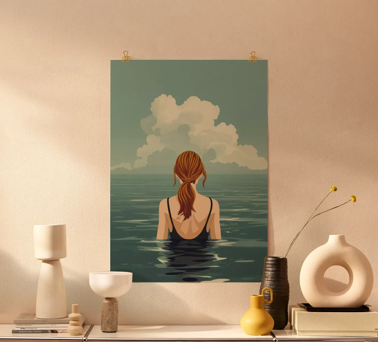 Calma nell'oceano poster da KANESYAARTS
